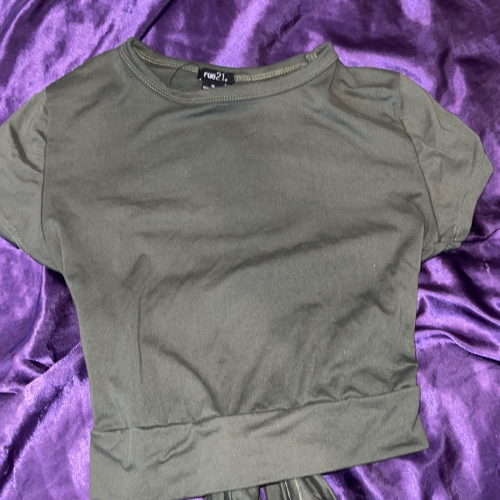 Olive Green Open Back